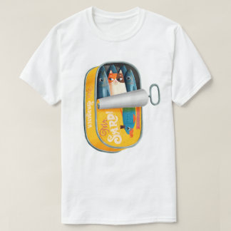 Verrassend in het blik van sardines t-shirt