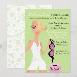 Verrassend Lingerie Vrijgezellenfeest Sparkle Gree Kaart