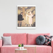 Verrassend (m/v op papier) canvas afdruk (Insitu (Woonkamer))