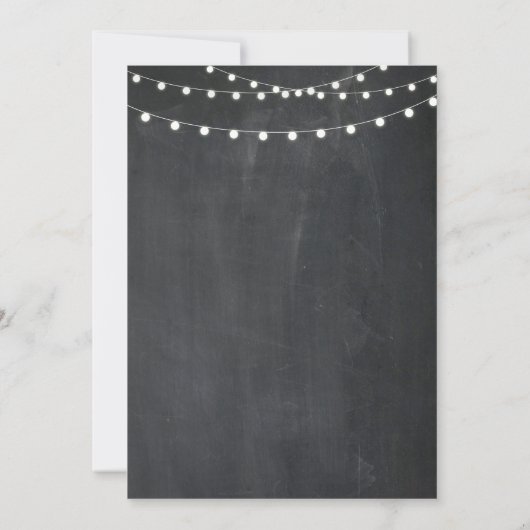 Verrassend marathychalkboard Alle leeftijdsuitnodi Kaart (Achterkant)