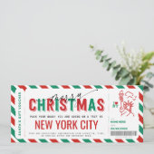 Verrassend New York Trip Cicket Voucher (Staand voorkant)