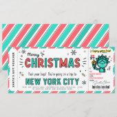 Verrassend New York Trip Cicket Voucher (Voorkant / Achterkant)