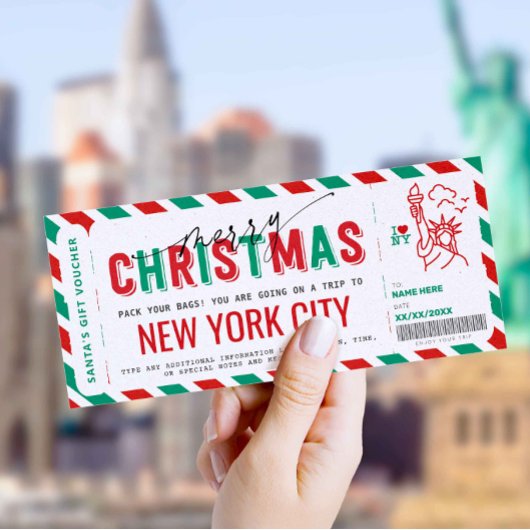 Verrassend New York Trip Cicket Voucher