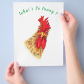 Verrassend nieuwsgierig Rooster Farmer Flyer-Boerd Flyer (Hand)