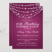 Verrassend orthday Sparging Chain Pink Kaart (Voorkant / Achterkant)