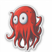 Verrassend Rode Plein Sticker (Voorkant)