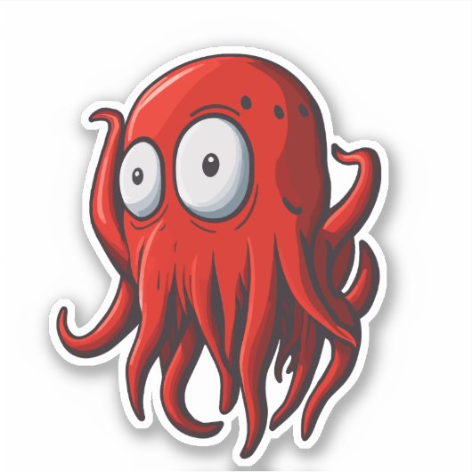 Verrassend Rode Plein Sticker (Voorkant)