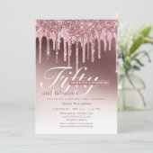 Verrassend roze vijftig jaar oud en verbluffend fe kaart (Staand voorkant)