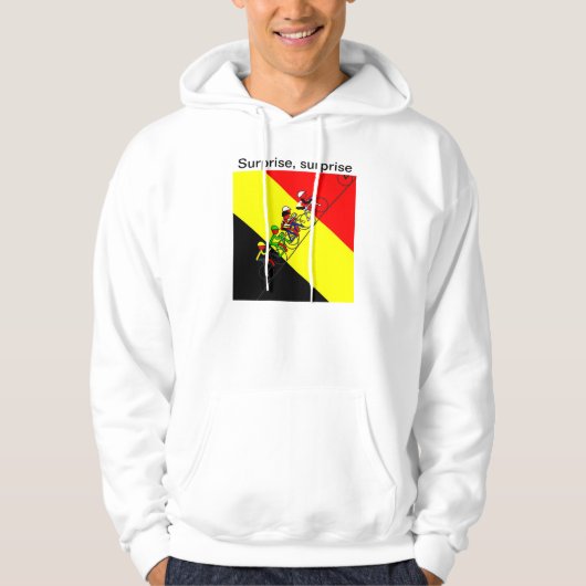 Verrassend, verrassing België Winner Hoodie (Voorkant)