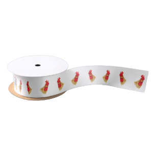 Verrassend verrast, vreemd Rooster Satin Ribbon Satijnen Lint