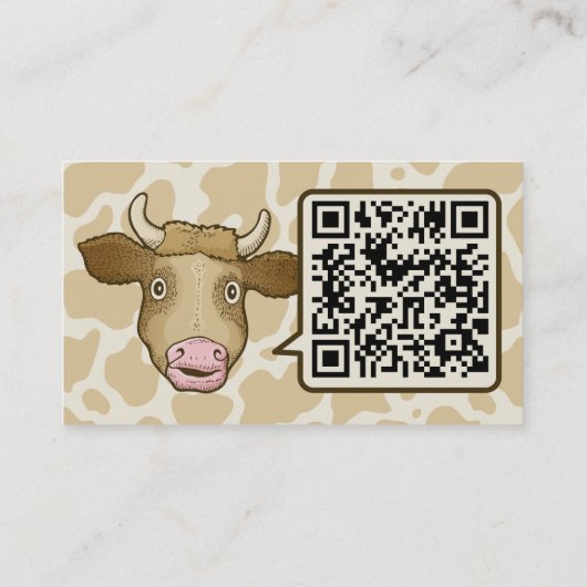 Verrassend Visitekaartje van de Koe (Achterkant)