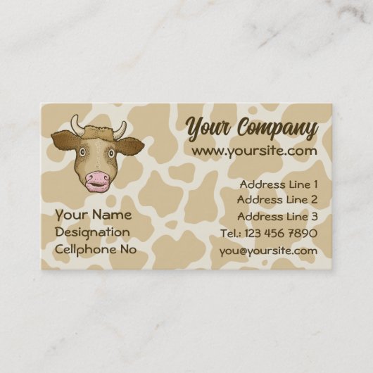 Verrassend Visitekaartje van de Koe (Voorkant)