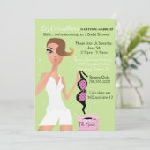 Verrassend Vrijgezellenfeest Green Sparkle Kaart (Staand voorkant)