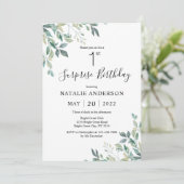 Verrassende 1e verjaardag Groene Eucalyptus Greene Kaart (Staand voorkant)