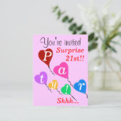 Verrassende 21ste verjaardag van de hemelvaarders kaart (Staand voorkant)