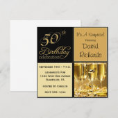 Verrassende 50e verjaardag feestdagen kaart (Voorkant / Achterkant)