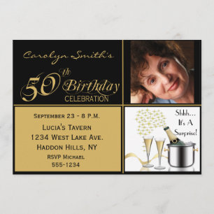 Verrassende 50e verjaardag feestdagen kaart