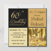 Verrassende 60e verjaardag feestdagen kaart (Voorkant)