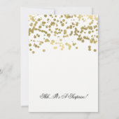 Verrassende 80e verjaardag Gold Foil Confetti Kaart (Achterkant)