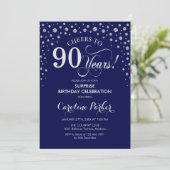 Verrassende 90e verjaardag van de marine Silver Kaart (Staand voorkant)