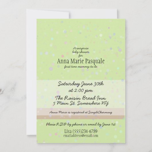 Verrassende baby shower-uitnodiging.Bunny.Puppy.He Kaart (Achterkant)