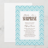 Verrassende baby Shower-uitnodigingen Kaart (Voorkant / Achterkant)