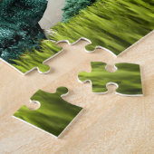 Verrassende Bezoeker - Knuffelkat op Drakenkop Legpuzzel (Zijkant)