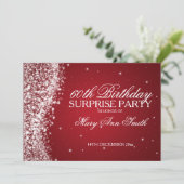 Verrassende 'Birthday'-mousserend-golf-rood Kaart (Staand voorkant)