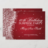 Verrassende 'Birthday'-mousserend-golf-rood Kaart (Voorkant / Achterkant)