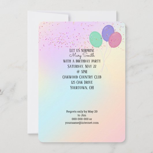 Verrassende Birthday Party Bengal cat in doos Kaart (Achterkant)