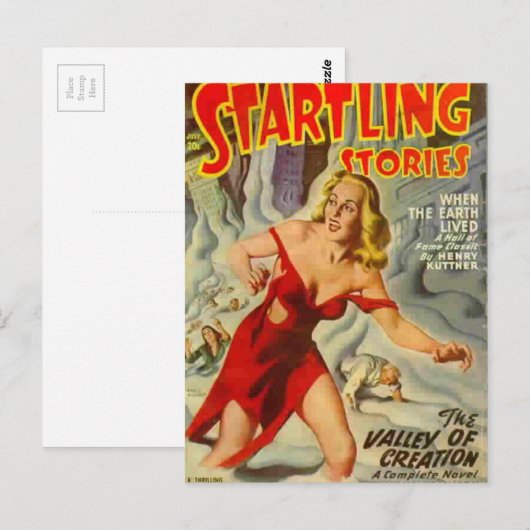 Verrassende blizzard briefkaart (Voorkant / Achterkant)