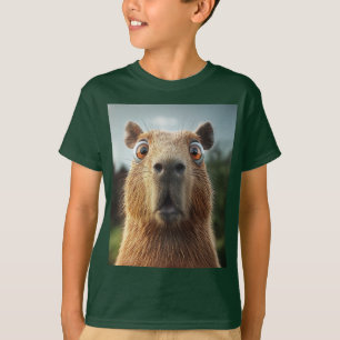 Verrassende Capybara close-up T-shirt