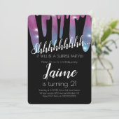 Verrassende feestdag faux roze druppelaar kaart (Staand voorkant)