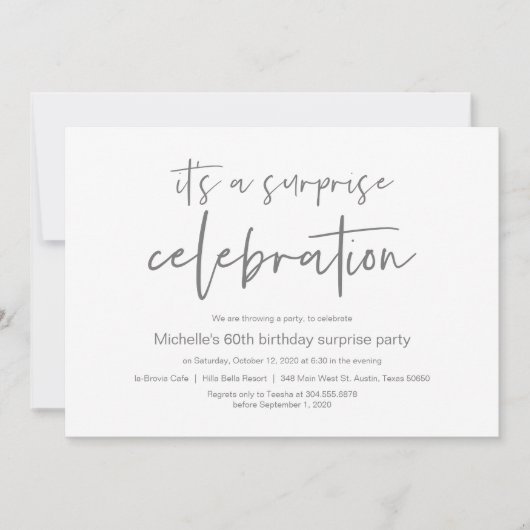 Verrassende feestdag kaart (Voorkant)