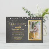 Verrassende feestdag om het even welke leeftijd no kaart (Staand voorkant)