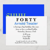 Verrassende feestdagen - 60 Shhh Kaart (Voorkant / Achterkant)