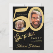 Verrassende foto van 50 jaar zwart goud kaart (Voorkant)