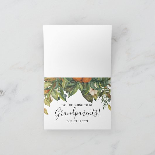 Verrassende grootouders die Floral zijn Kaart (Binnen)