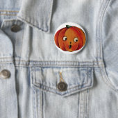 Verrassende Halloween pompoen Ronde Button 5,7 Cm (In situ)