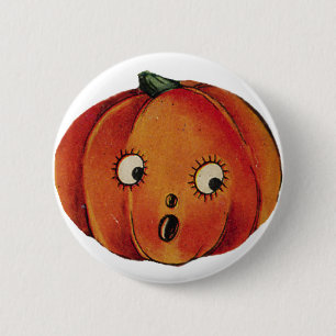 Verrassende Halloween pompoen Ronde Button 5,7 Cm