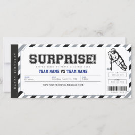 Verrassende Hockey Game Gift Ticket Sjabloon