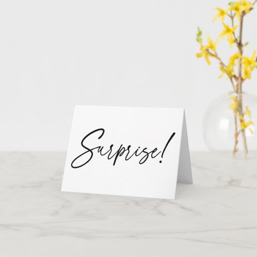 Verrassende Kaart van de Aankondiging van Baby (Gele Bloem)