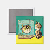 Verrassende kat en kogelvis magneet (Voorkant / Achterkant)