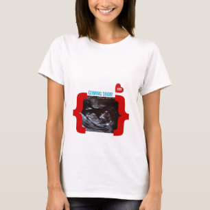 Verrassende mededeling van ultrasone Sonogram T-shirt