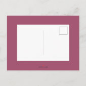 Verrassende Paarse Waterverf vertrekt Uitnodiging Briefkaart (Achterkant)