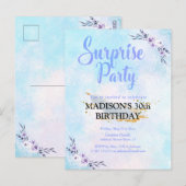 Verrassende partij Waterverf pasta Briefkaart (Voorkant / Achterkant)