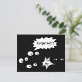 Verrassende partijogen in de donkere kamer kaart (Staand voorkant)