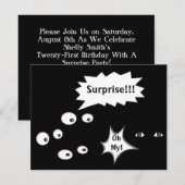 Verrassende partijogen in de donkere kamer kaart (Voorkant / Achterkant)