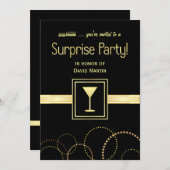 Verrassende partijuitnodigingen - Ssshhh u wordt u Kaart (Voorkant / Achterkant)