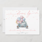 Verrassende roze Baby shower Celebratieparade Kaart (Voorkant)